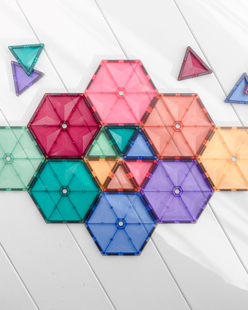 Connetix Tiles PASTEL 40 Piece Geometry Pack