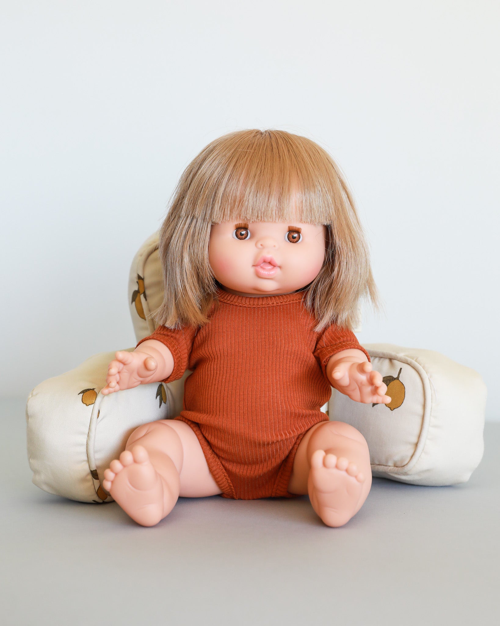 Doll Pram Pillow - Lemon