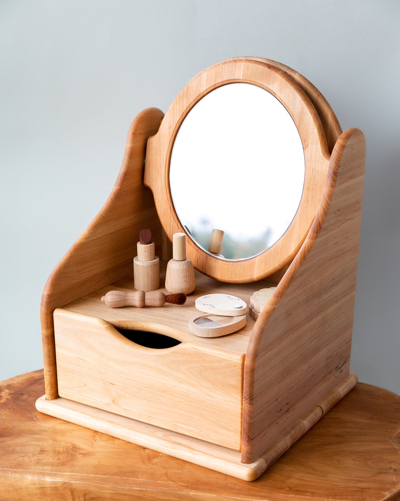 Wooden Toy Vanity Table - Natural