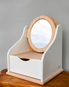 Wooden Toy Vanity Table - White
