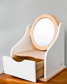 Wooden Toy Vanity Table - White