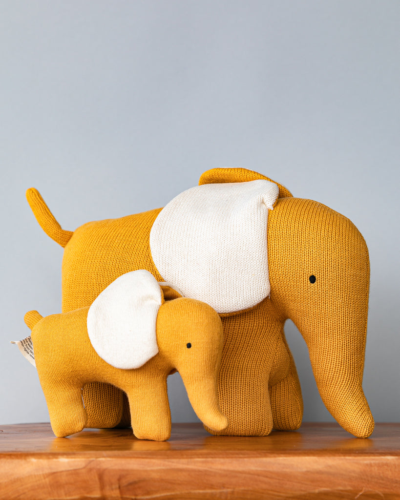 Hand-made Elephant Toy | Mustard