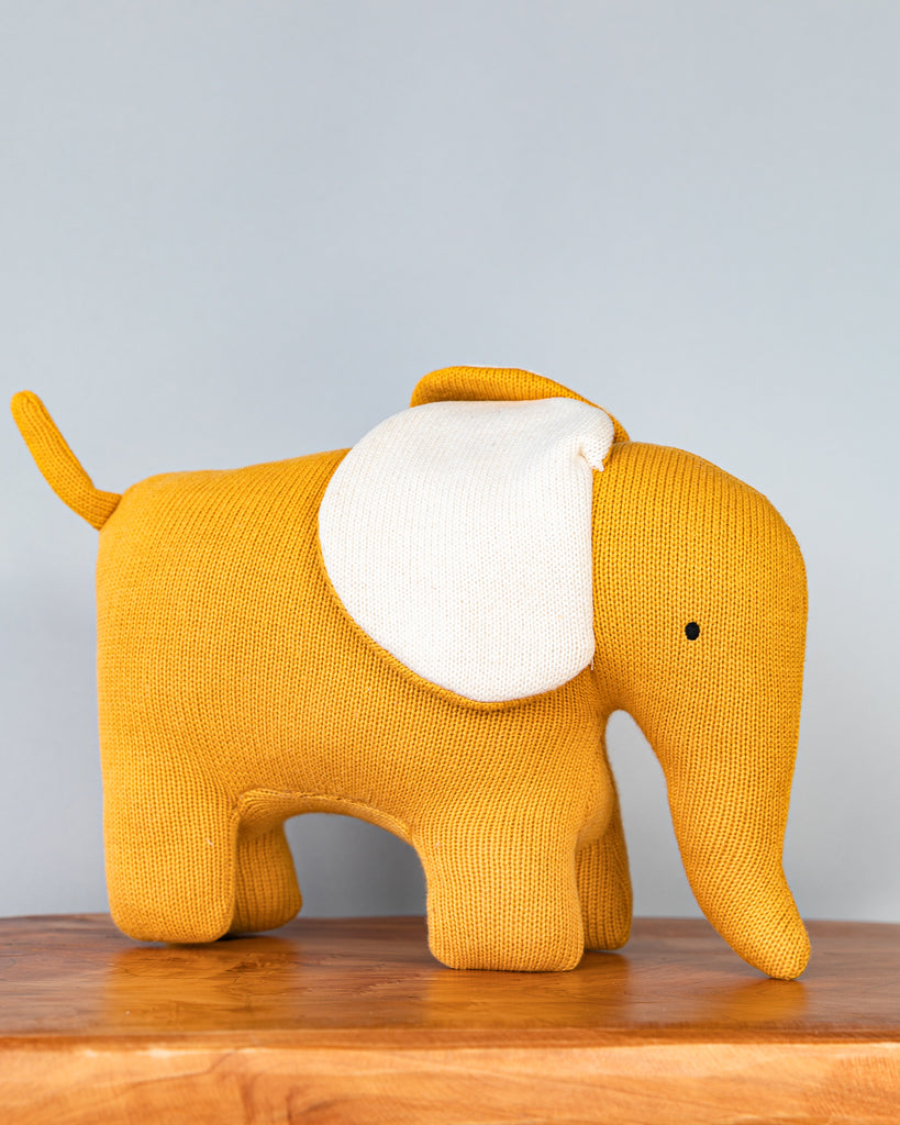 Hand-made Elephant Toy | Mustard