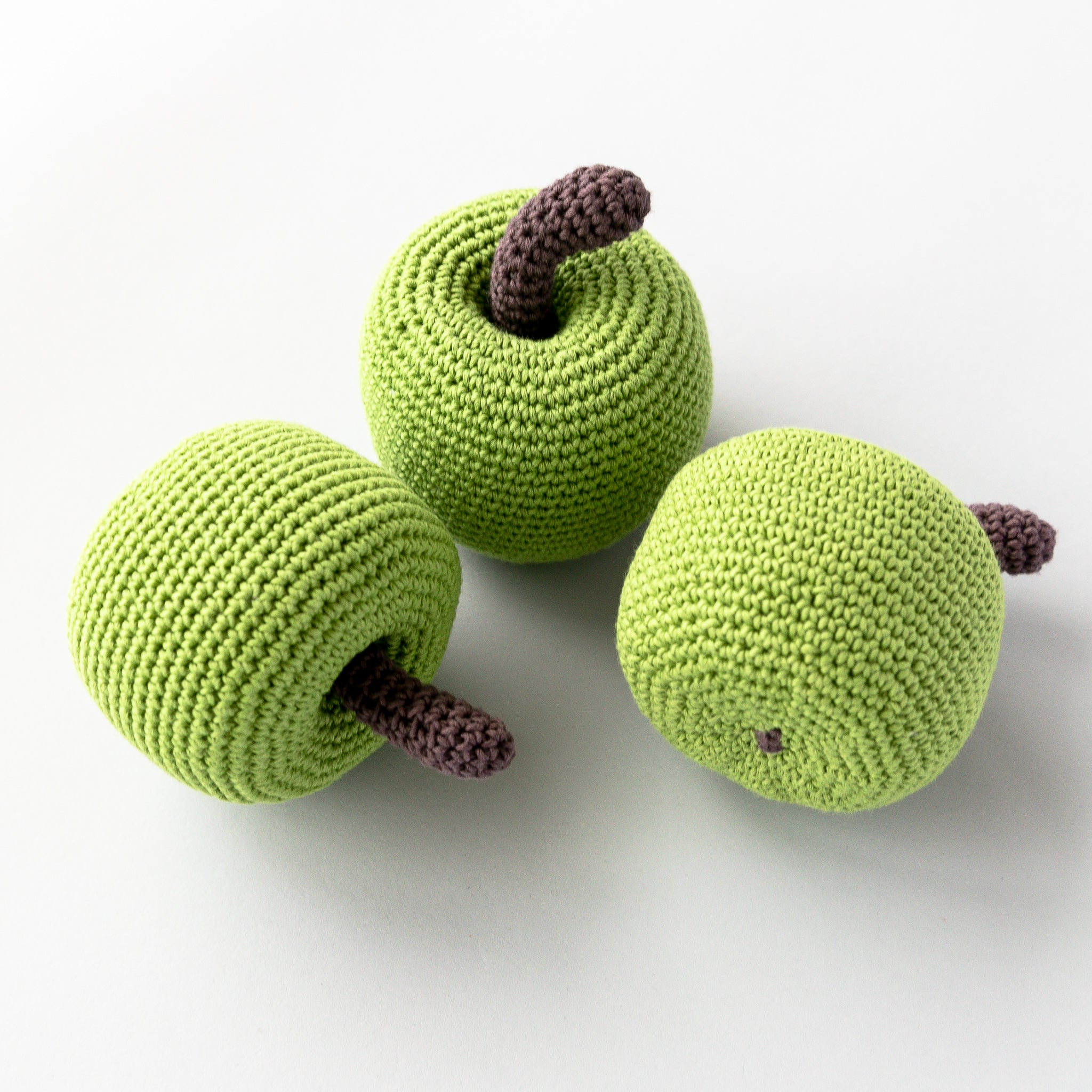 Handmade Apple Rattle, Play Food