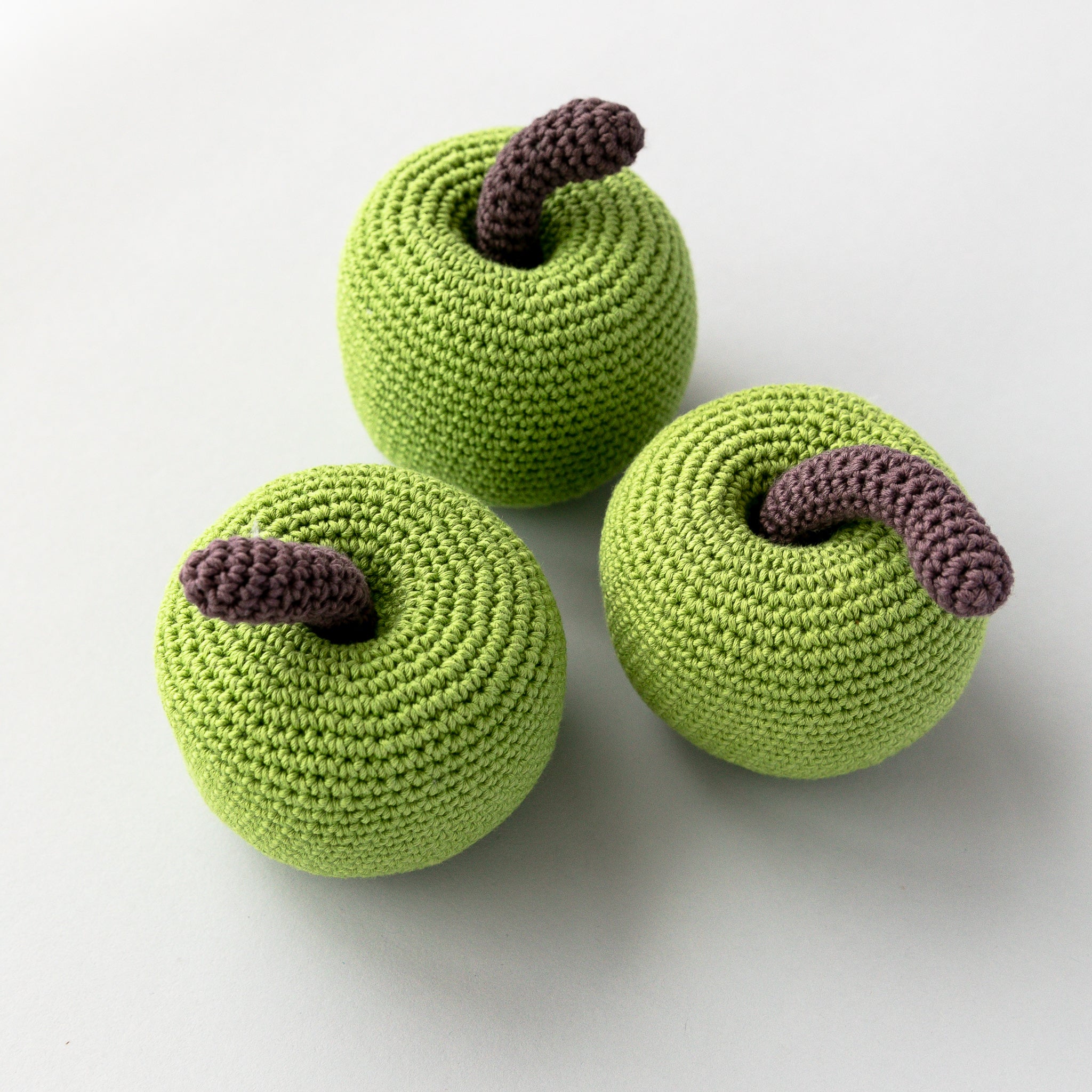 Handmade Apple Rattle, Play Food