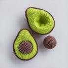 Handmade Avocado Rattle, Play Food