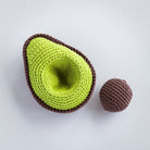 Handmade Avocado Rattle, Play Food