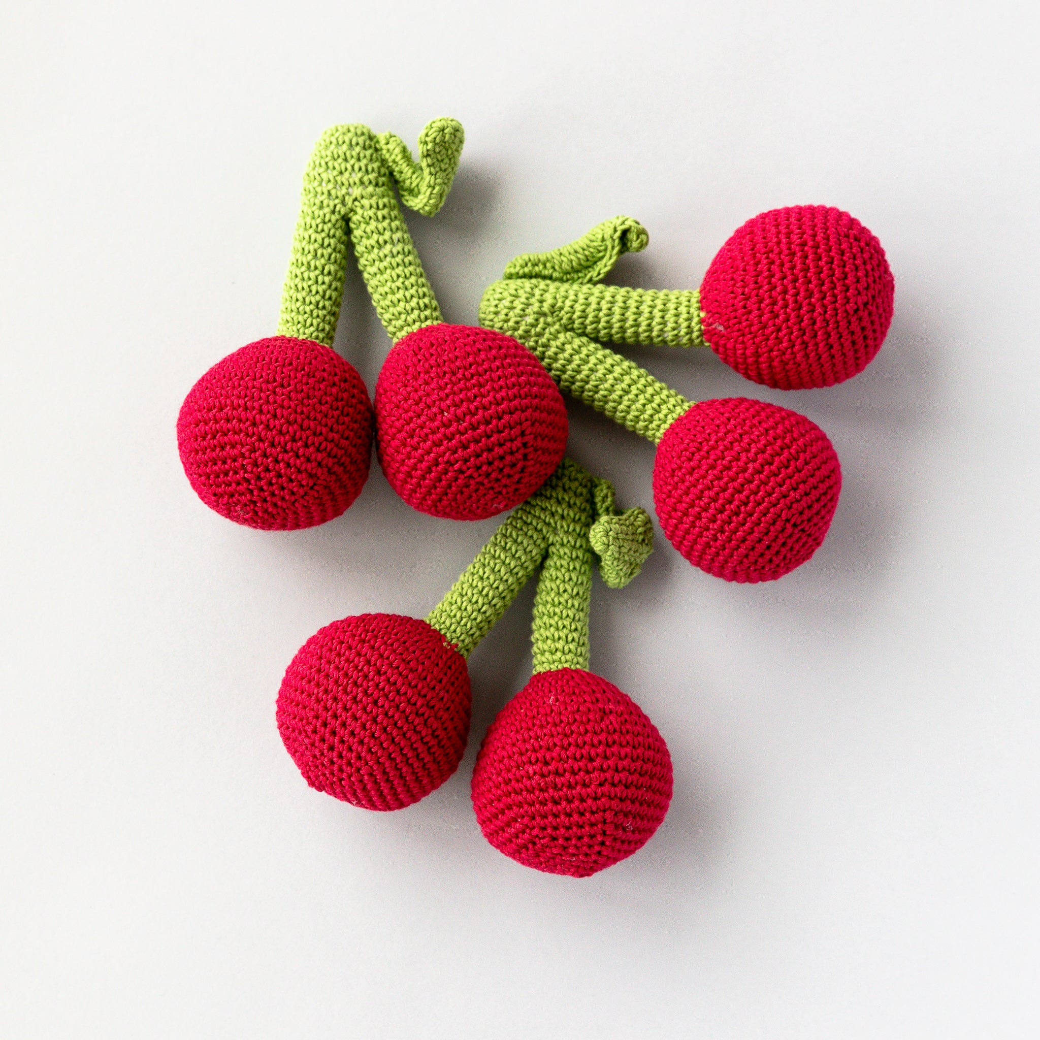 Handmade Cherry Rattle, Play Food