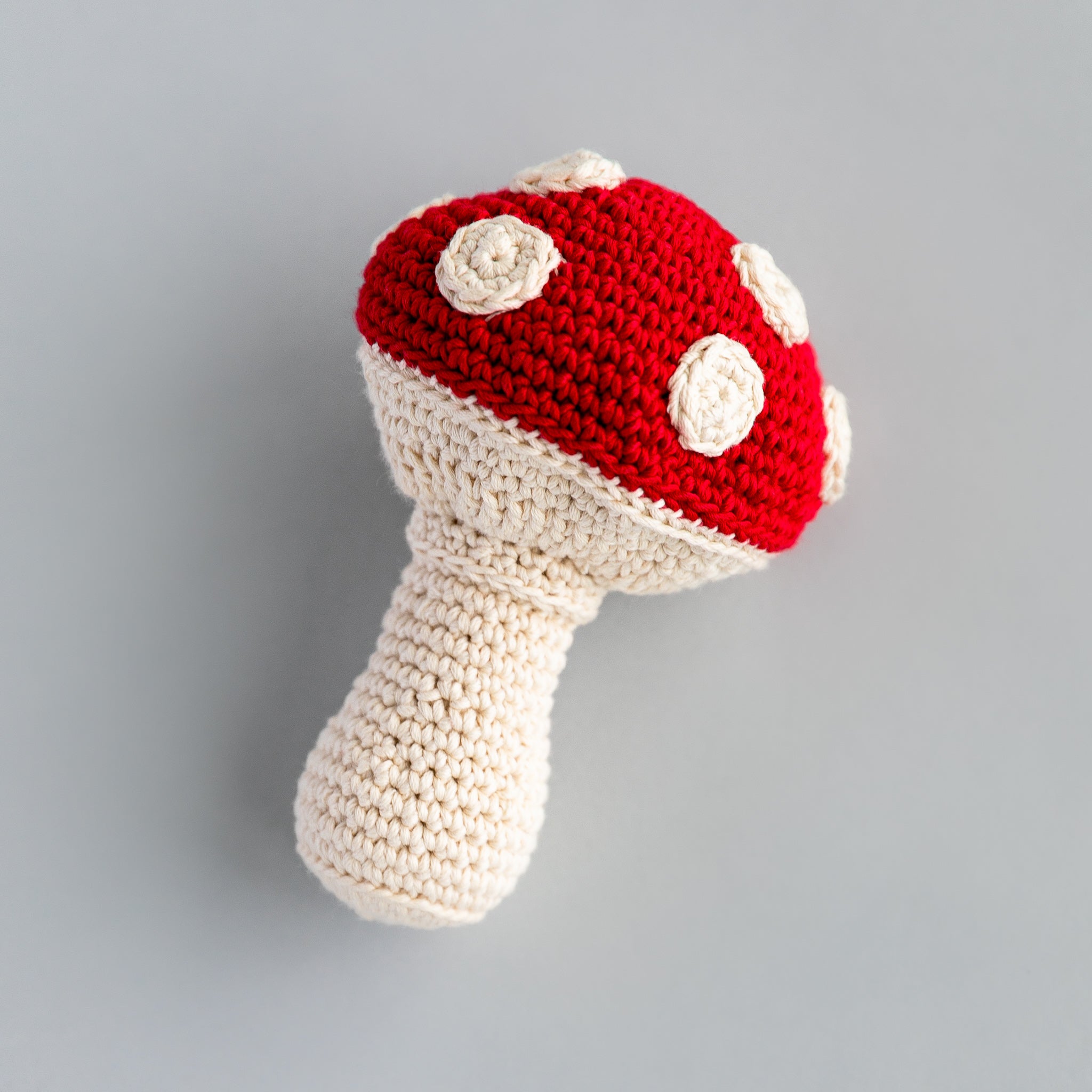 Handmade Mushroom Rattle, Play Food