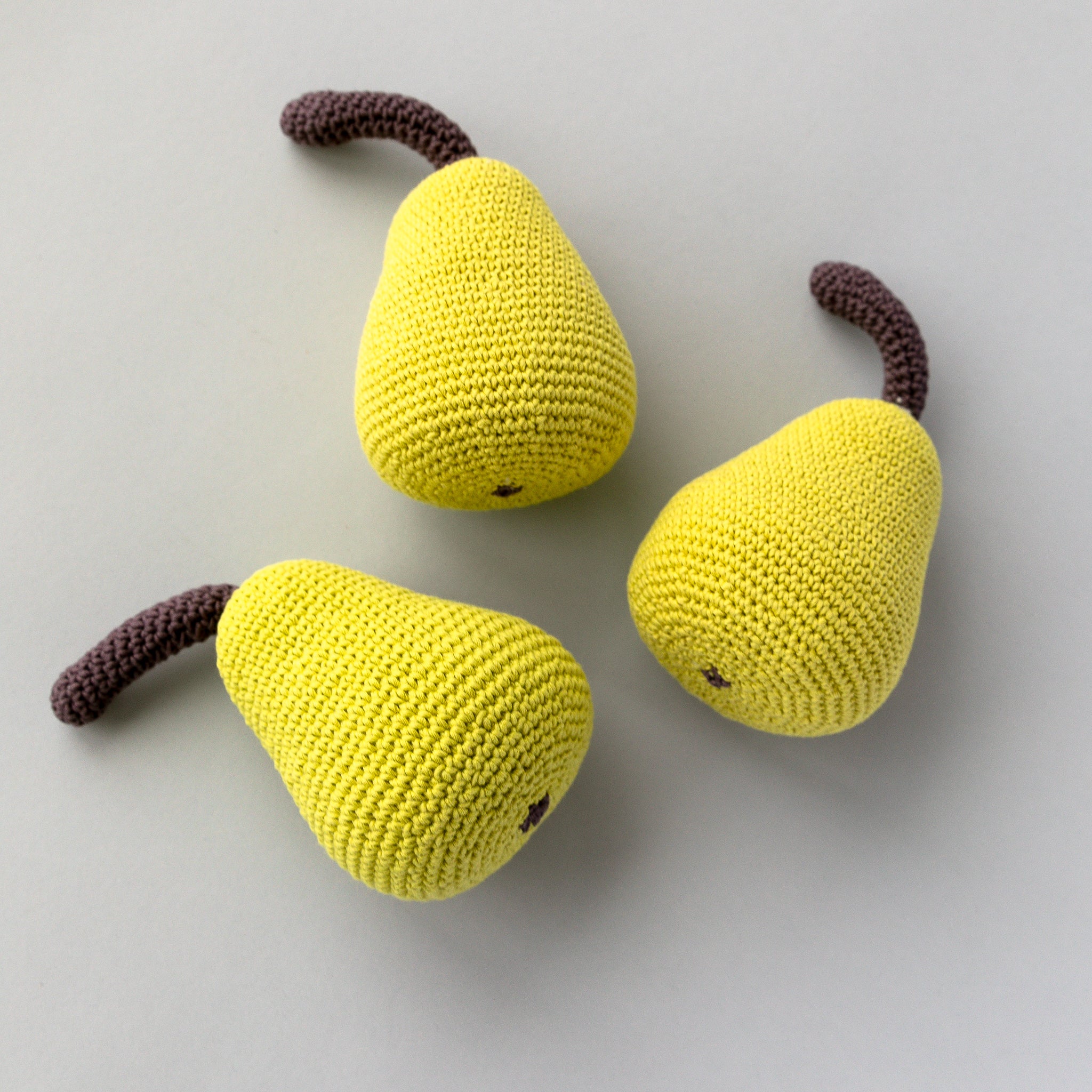 Handmade Pear Rattle, Play Food