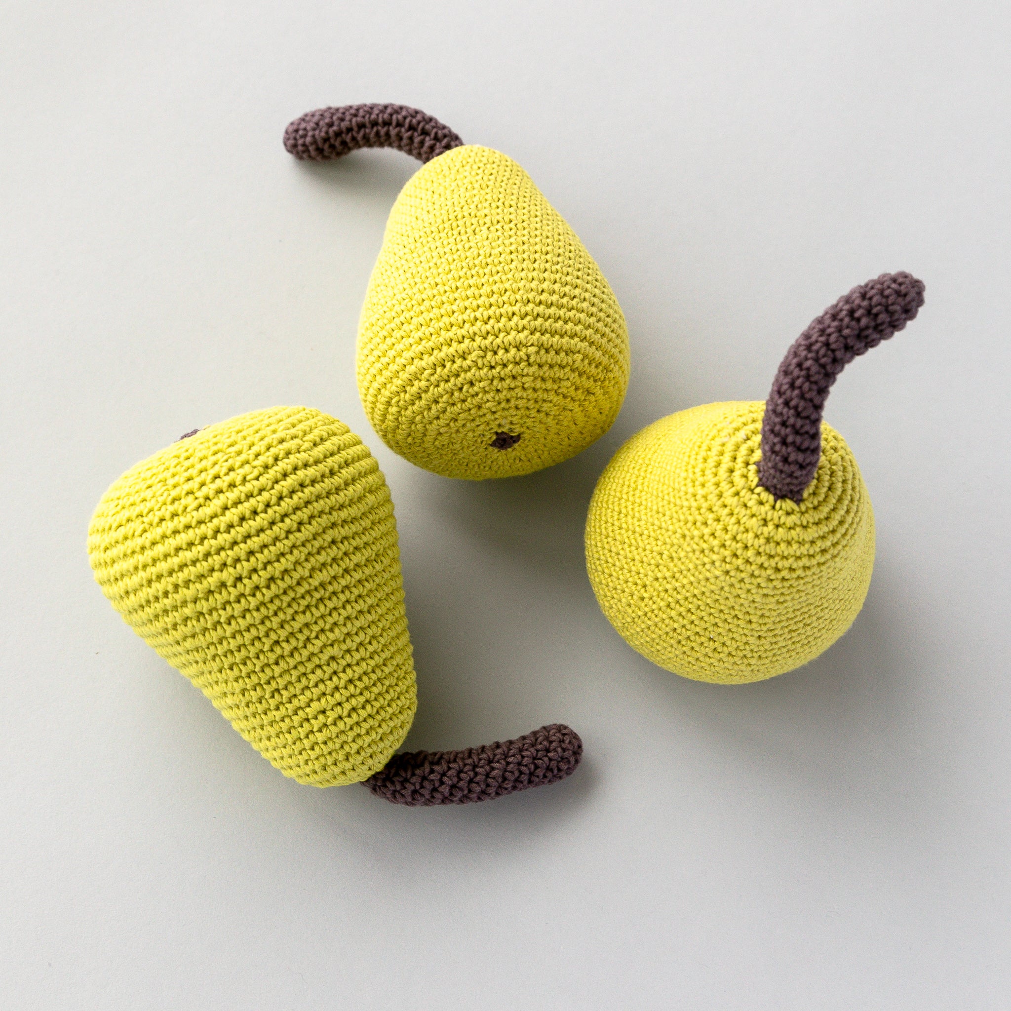 Handmade Pear Rattle, Play Food