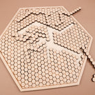 Honeycomb Brain Teaser Wooden Puzzle - 48pc