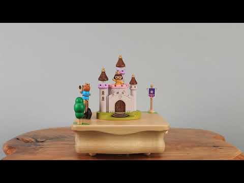 Wooden Music Box - Unicorn & Prince