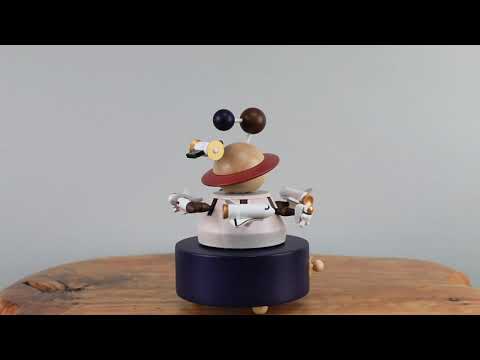 Wooden Music Box - Outer Space