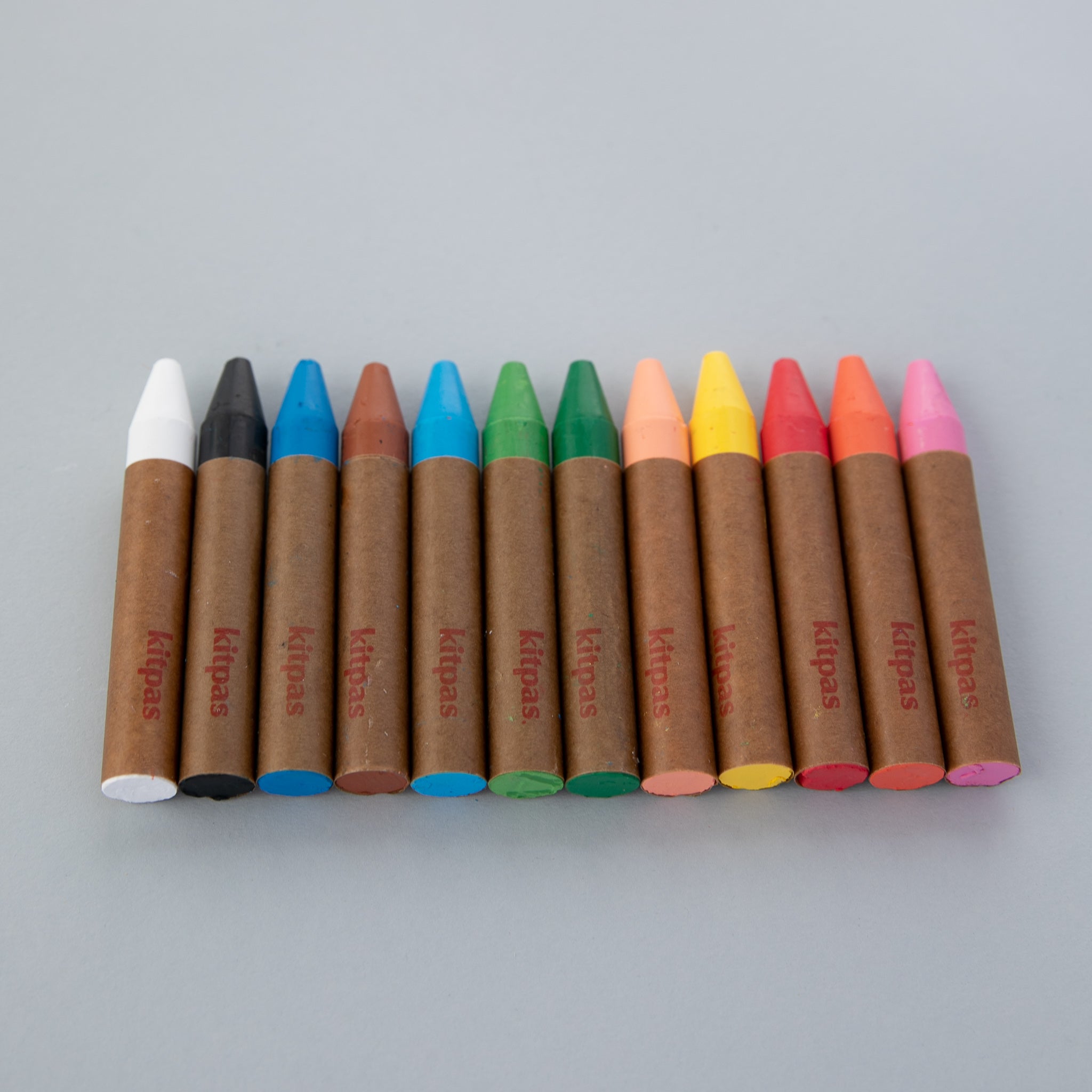 Kitpas Large Art Stick Crayons - 12 colors