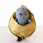 Maileg Baby Hedgehog in Leaf