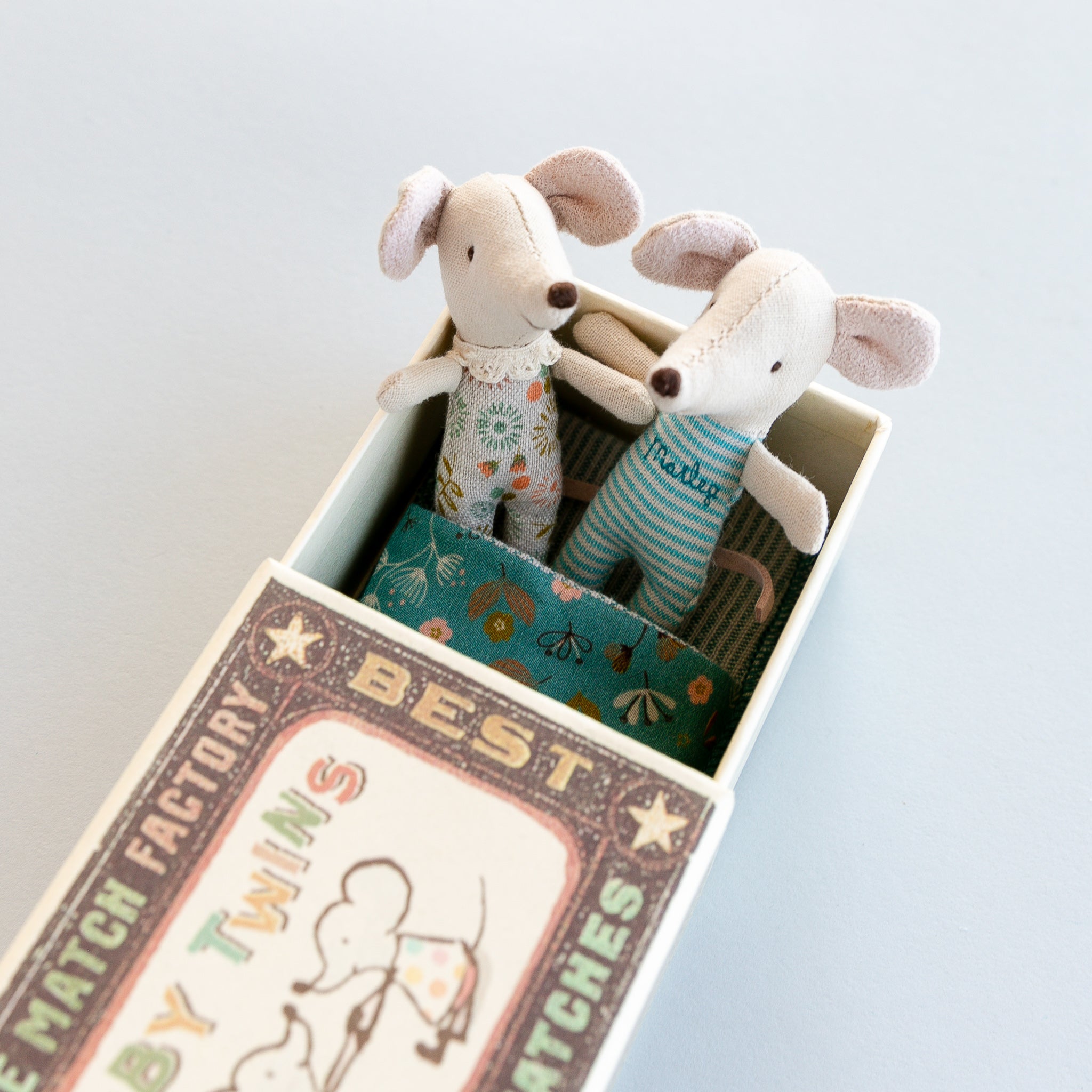 Maileg Baby Mice Twins in Box