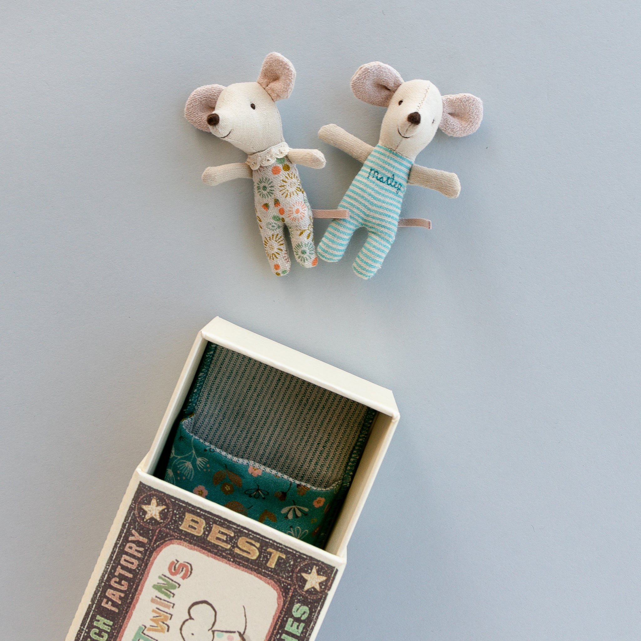 Maileg Baby Mice Twins in Box