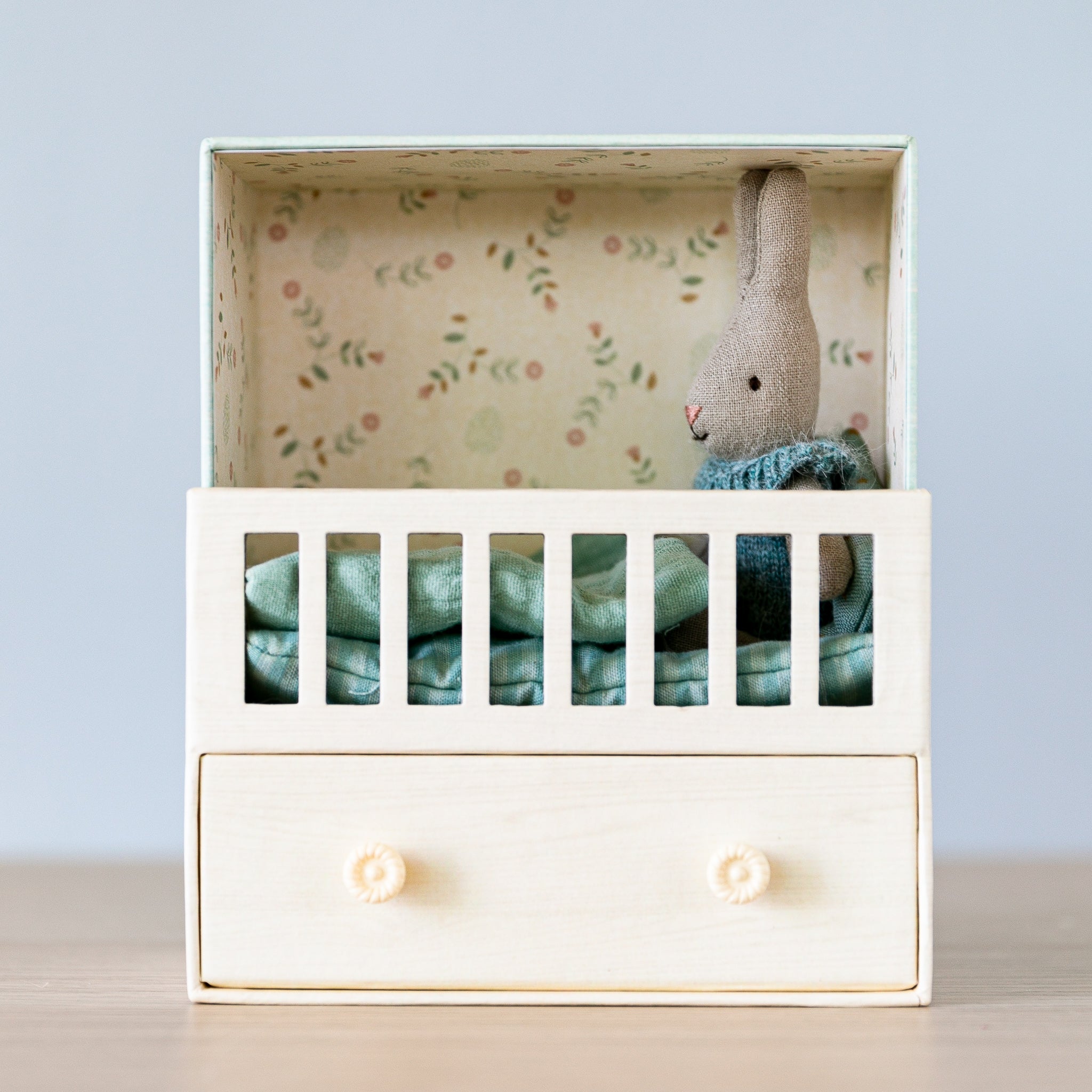 Maileg Baby Room with Micro Rabbit