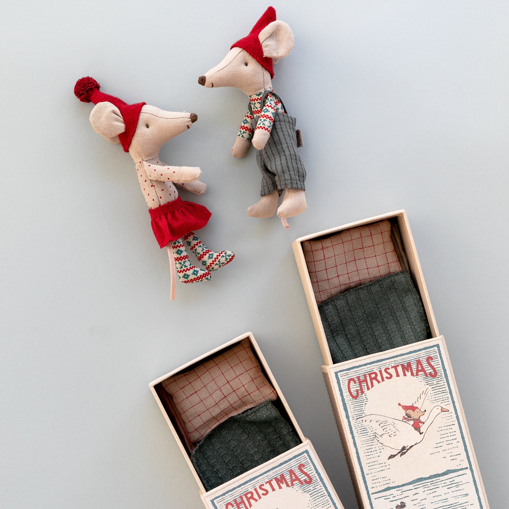 Maileg | Christmas Mouse in Matchbox