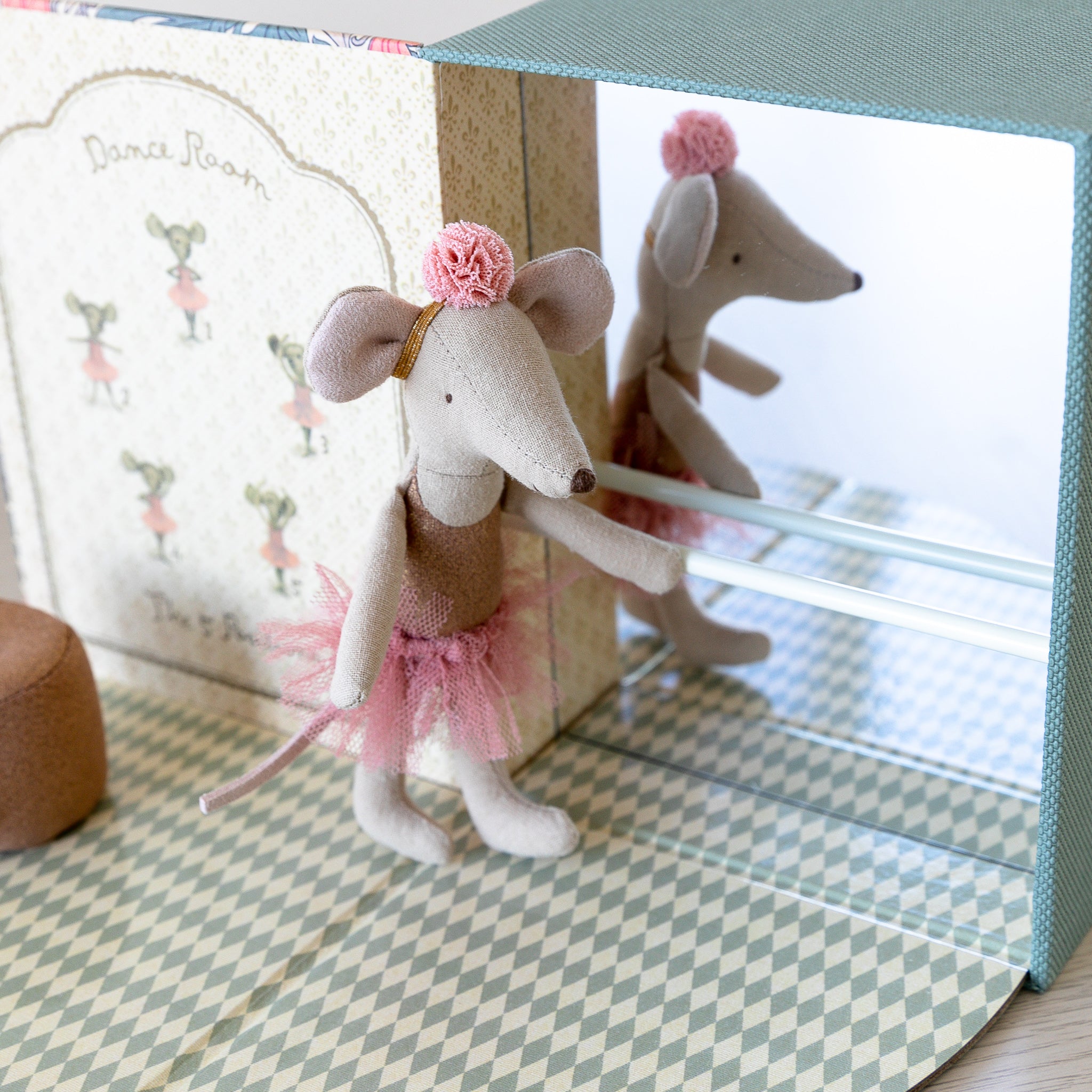 Maileg Dance Room with Big Sister Mouse