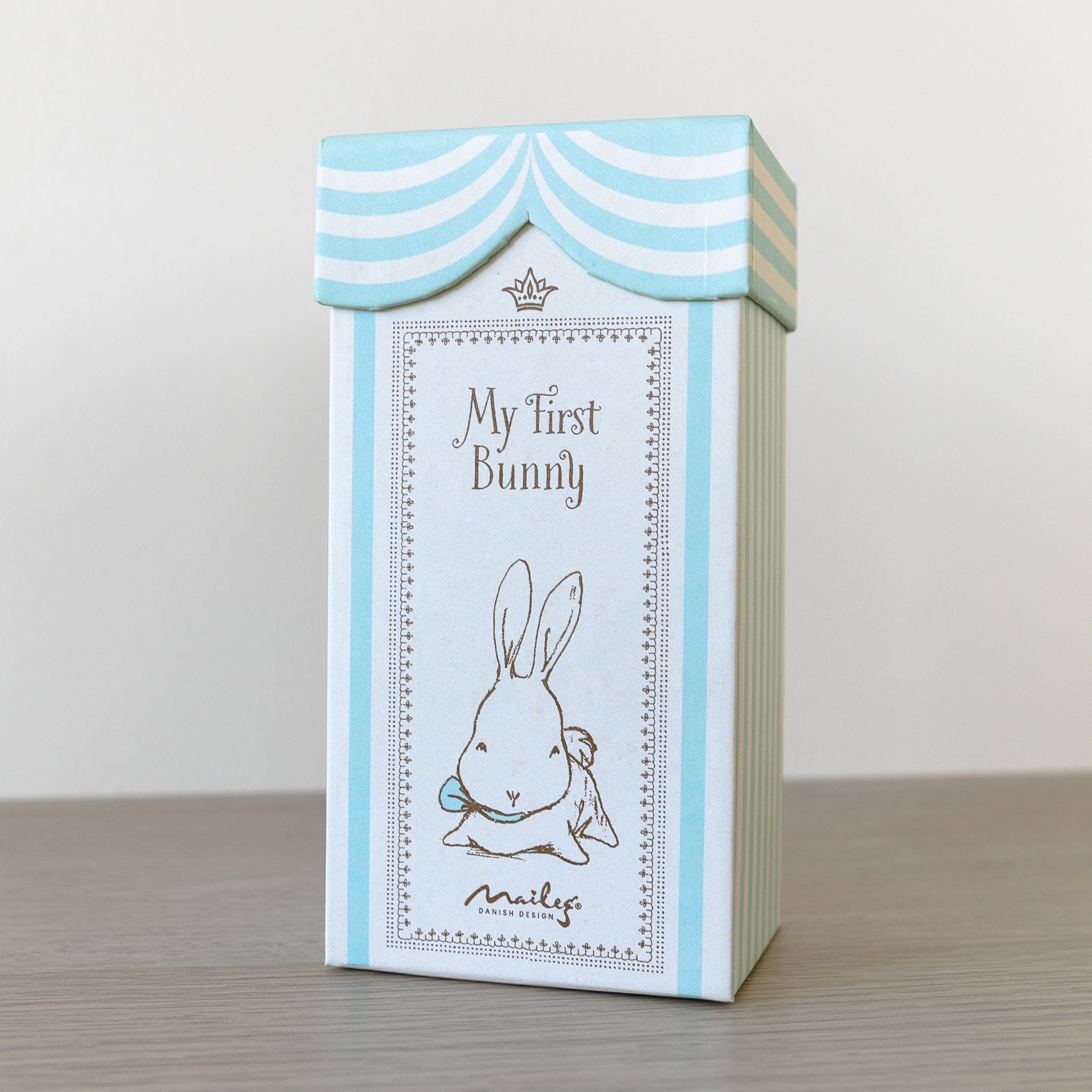 Maileg My First Bunny in Box - Blue