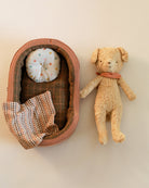 Maileg | Plush Dog with Dog Bed - Brown