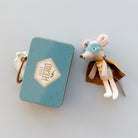 Maileg Superhero Mouse, Little Brother in Suitcase