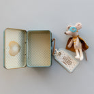 Maileg Superhero Mouse, Little Brother in Suitcase
