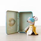Maileg Superhero Mouse, Little Brother in Suitcase