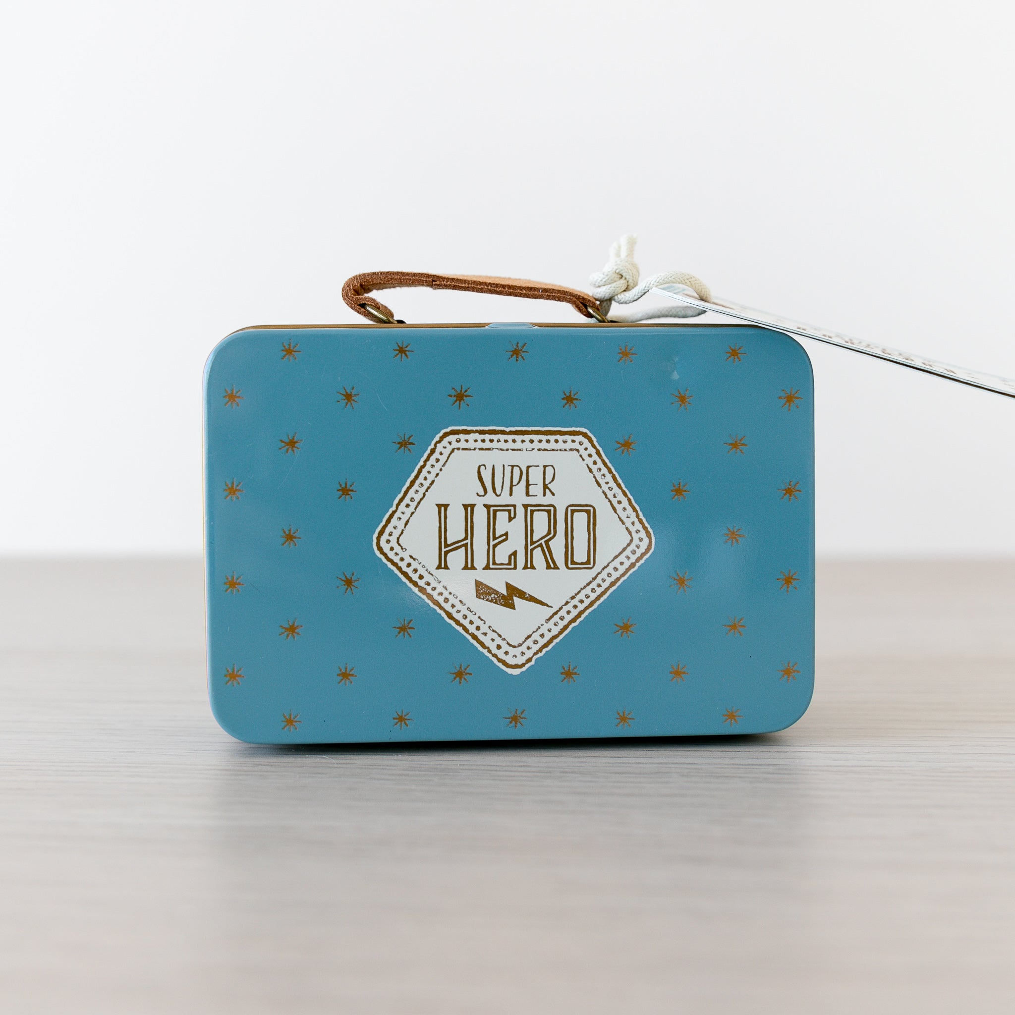 Maileg Superhero Mouse, Little Brother in Suitcase