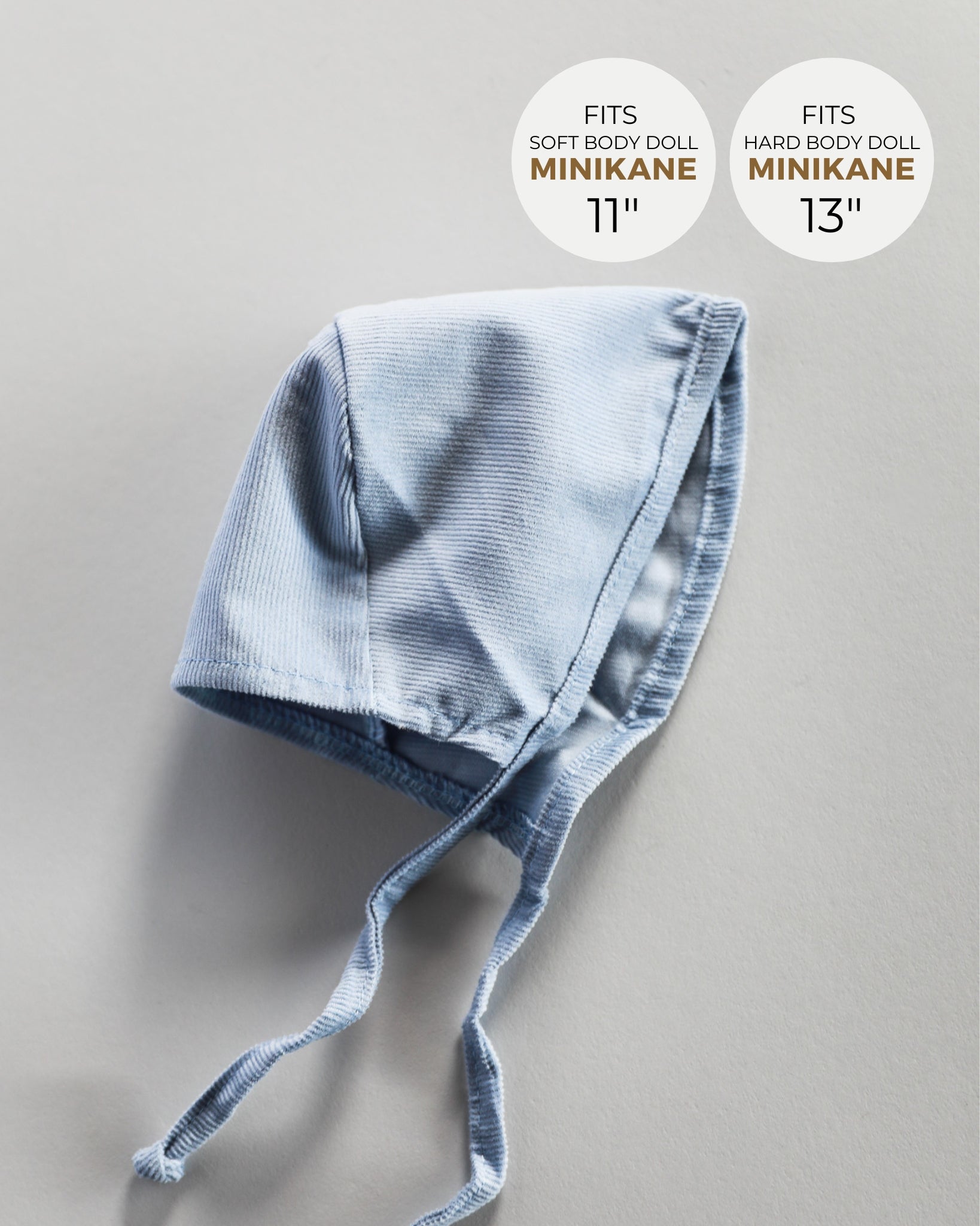 Minikane Doll Clothes | Baby Doll Bonnet - Blue