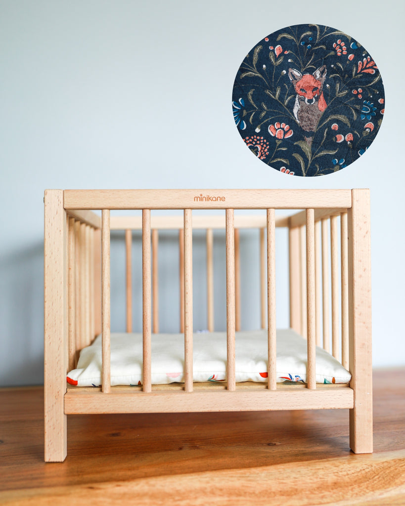 Minikane Doll Furniture | Baby Doll Playpen - Fox Print