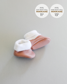 Minikane Doll Shoes | Baby Doll Slipper Socks - Blush