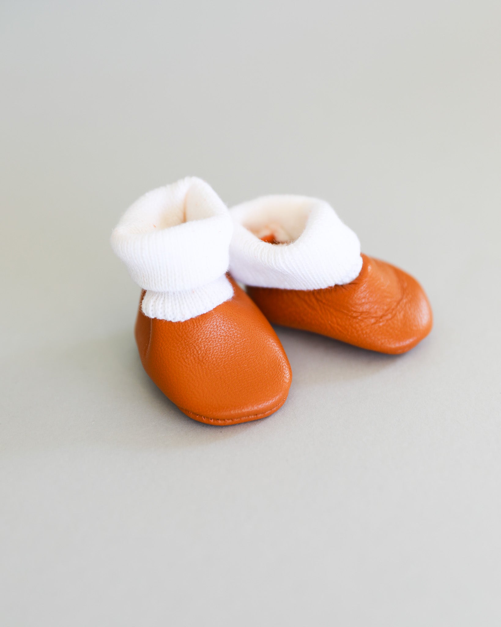 Minikane Doll Shoes | Baby Doll Slipper Socks - Brown