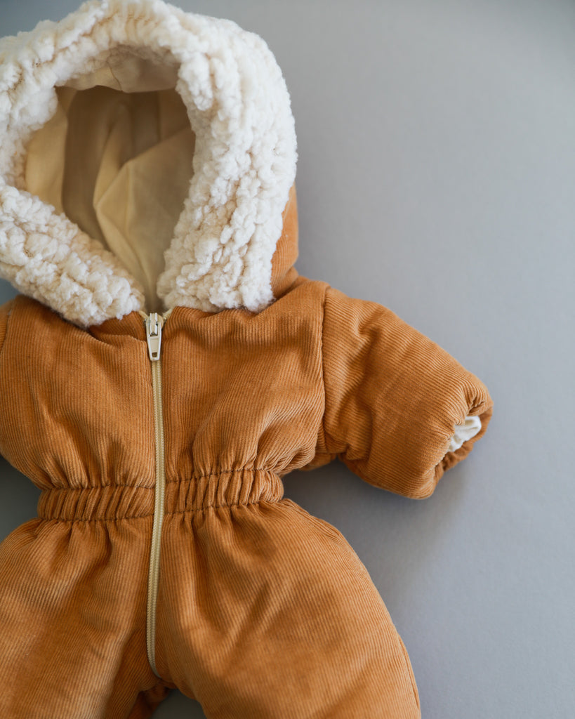 Minikane Doll Clothes | Baby Doll Snowsuit - Brown