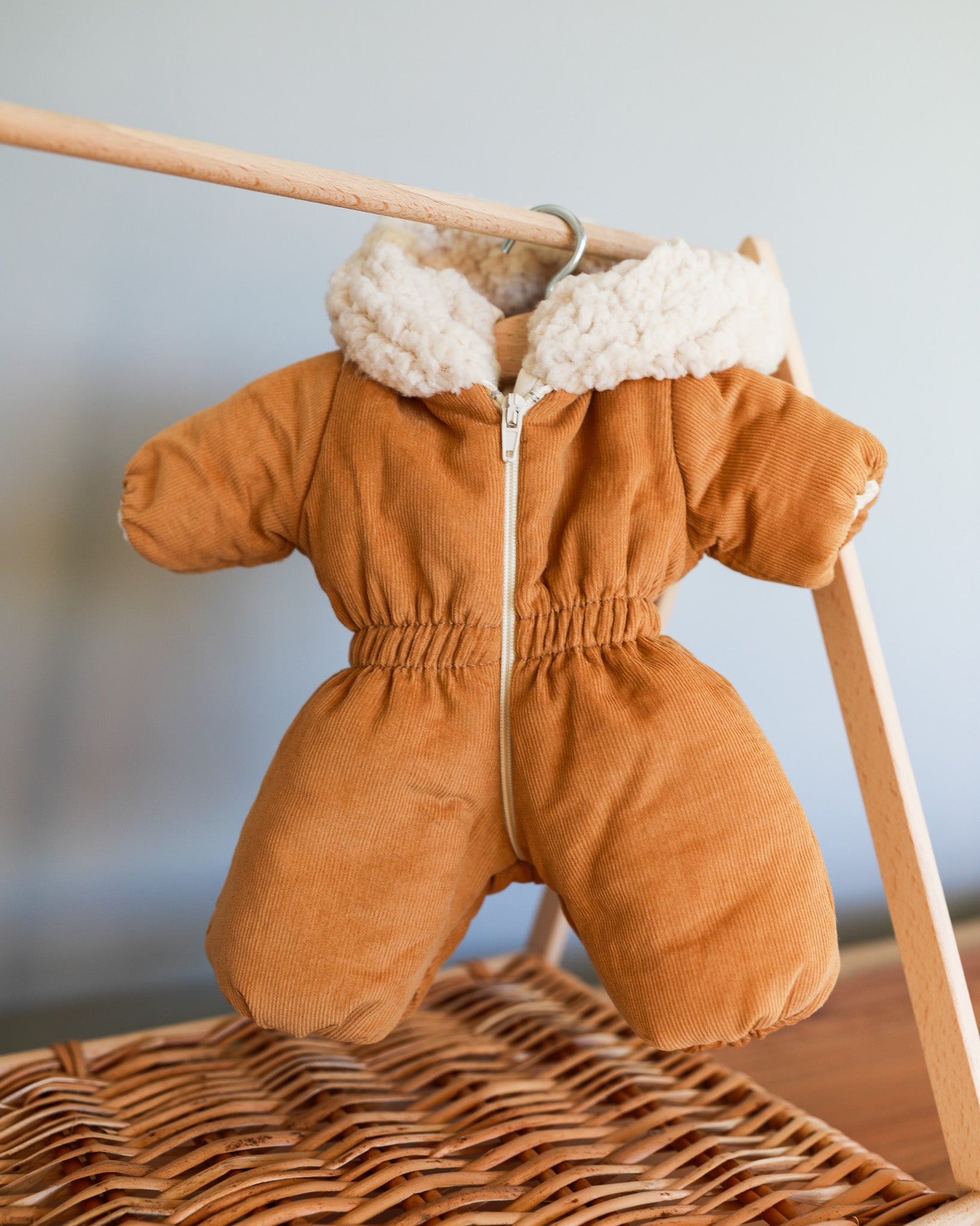 Minikane Doll Clothes | Baby Doll Snowsuit - Brown