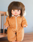 Minikane Doll Clothes | Baby Doll Snowsuit - Brown