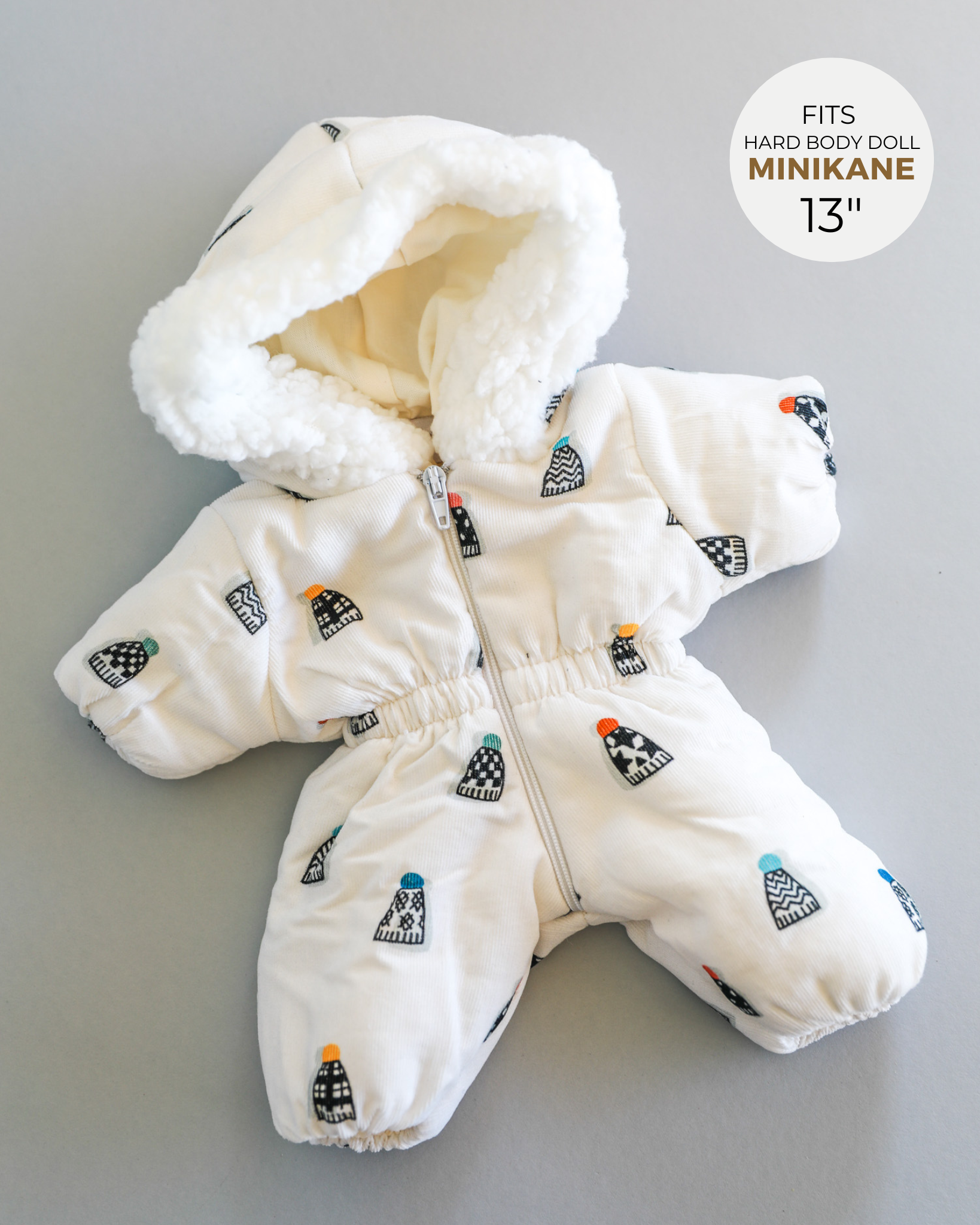 Minikane Doll Clothes | Baby Doll Snowsuit - Snow Hats