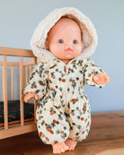Minikane Doll Clothes | Baby Doll Snowsuit - Pinecones
