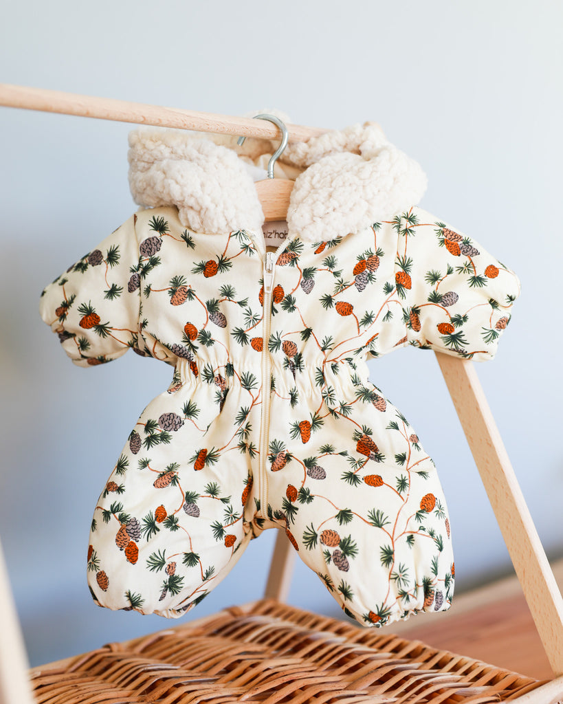 Minikane Doll Clothes | Baby Doll Snowsuit - Pinecones