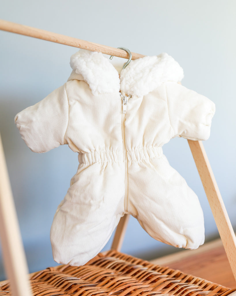 Minikane Doll Clothes | Baby Doll Snowsuit - White