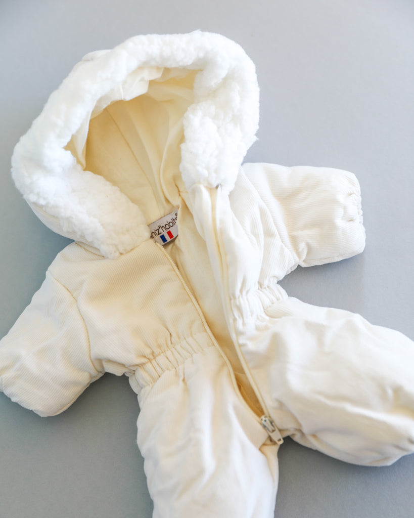 Minikane Doll Clothes | Baby Doll Snowsuit - White