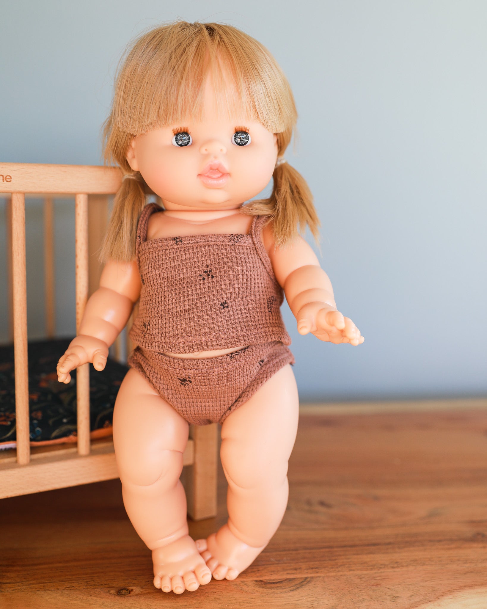 Minikane Doll Clothes | Baby Girl Doll Underwear Set (Chestnut)Minikane Doll Clothes | Baby Girl Doll Underwear Set (Chestnut)