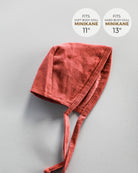 Minikane Doll Clothes | Baby Doll Bonnet - Marsala