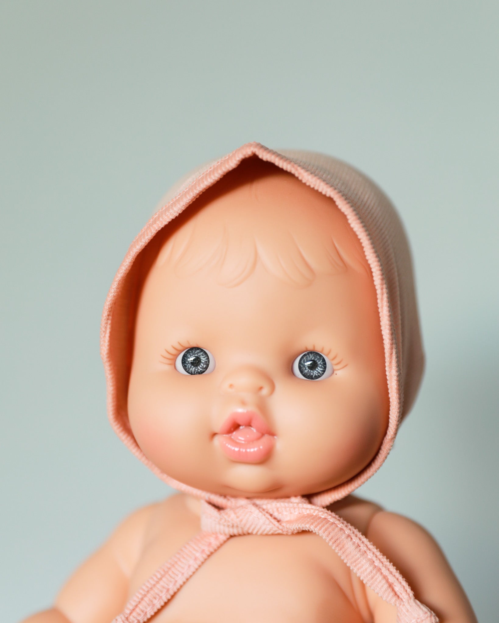 Minikane Doll Clothes | Baby Doll Bonnet - Soft Pink