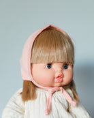 Minikane Doll Clothes | Baby Doll Bonnet - Soft Pink