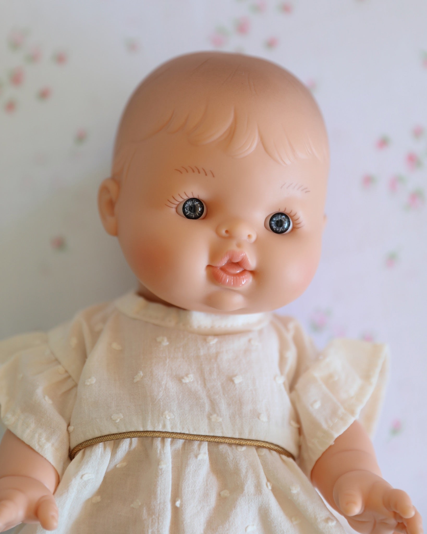 Minikane Doll Clothes | Baby Doll Dress (White)