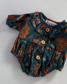 Minikane Doll Clothes | Baby Doll Floral Romper (Blue)