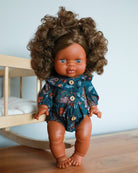 Minikane Doll Clothes | Baby Doll Floral Romper (Blue)